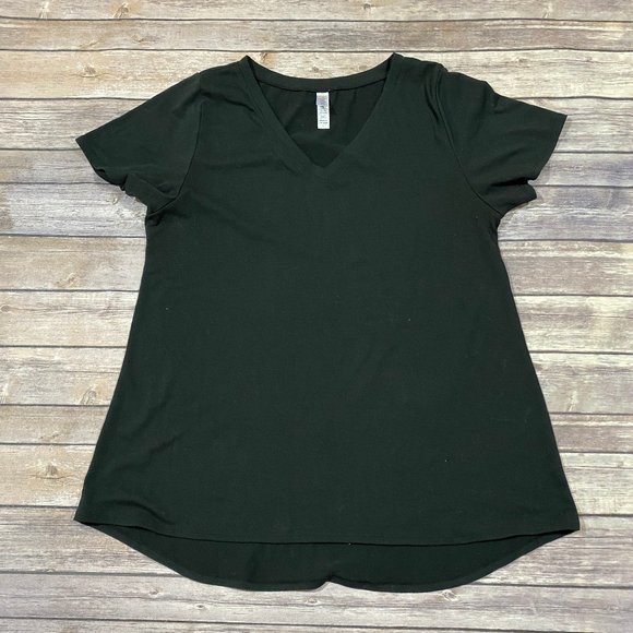 LuLaRoe Tops - Solid Black LuLaRoe Christy T Size L